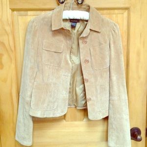 Bebe tan suede jacket - mint condition
